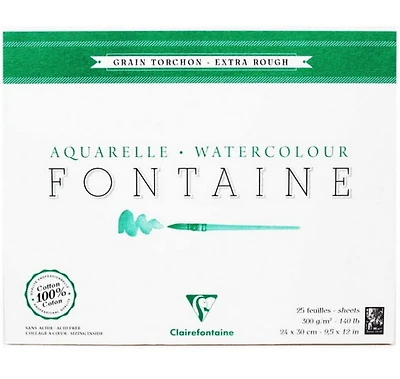 Fontaine Paper - Rough - 300g - 24x30cm - 25sh