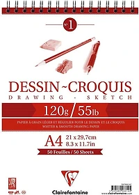 Drawing Paper Pad - 120g - A4 50sh