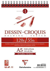 Drawing Paper Pad - 120g - A5 50sh