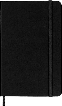Carnet Classic blanc Poche Rigide Noir 192p