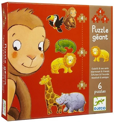 6-in-1 Giant Jigsaw Puzzle - "Marmoset and his Friends"