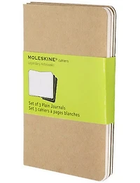 Ens. 3 carnets feuilles détachables Kraft