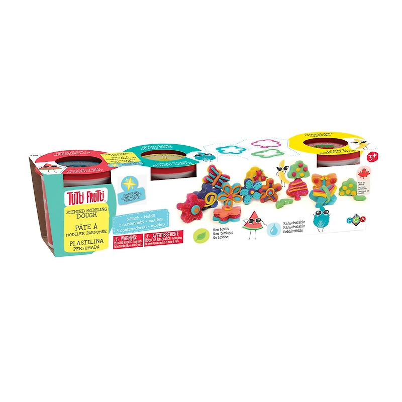 Ens. 4 pots pâte à modeler - gâteau