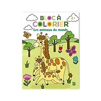 Bloc à colorier : Les animaux du monde 4+ - French Ed.