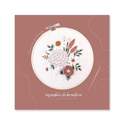 Ensemble broderie - Fleurs du printemps