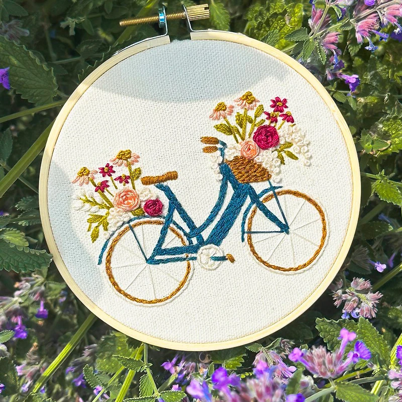 Embroidery Kit - Bicycle Ride