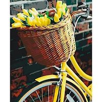 Paint by Numbers Kit - "Bike and Tulips"