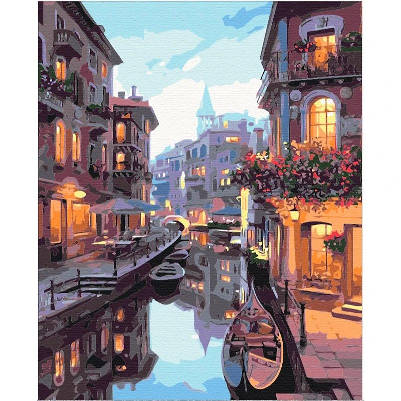 Ensemble peinture à numéros - « Venise »