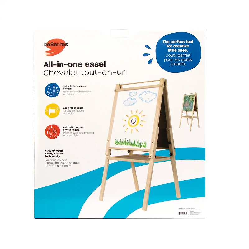 Adjustable Kids' Easel-Blackboard