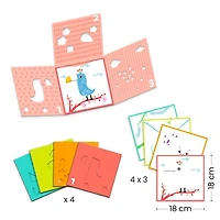 Ensemble 3 pochoirs, 1 image