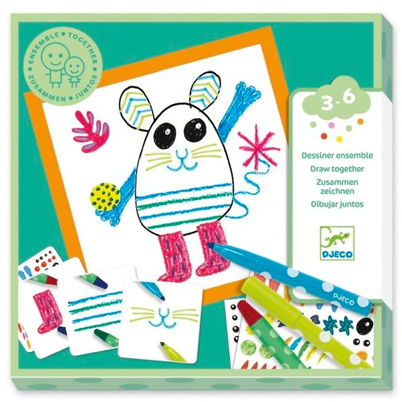 Dessiner ensemble - Les animaux rigolos				