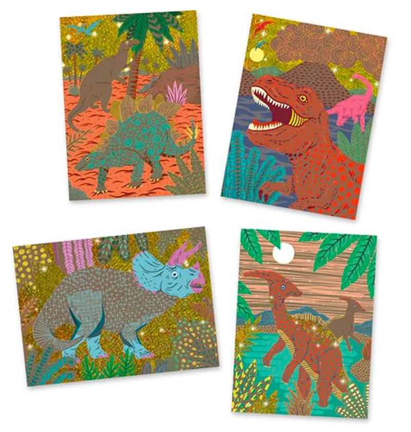 Cartes à gratter - Le règne des dinosaures