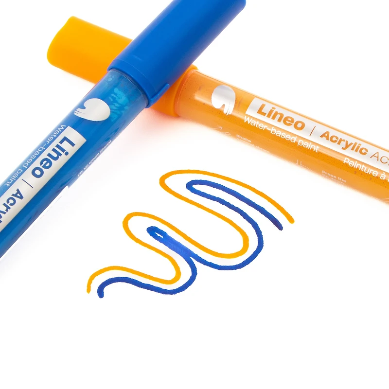 Lineo Acrylic Markers - 2 mm, 24 Pieces