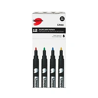 Lineo Acrylic Markers - 0.7 mm, 12 Pieces