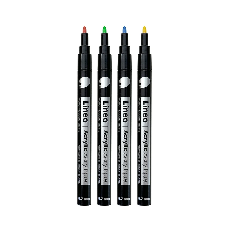 Lineo Acrylic Markers - 0.7 mm, 12 Pieces