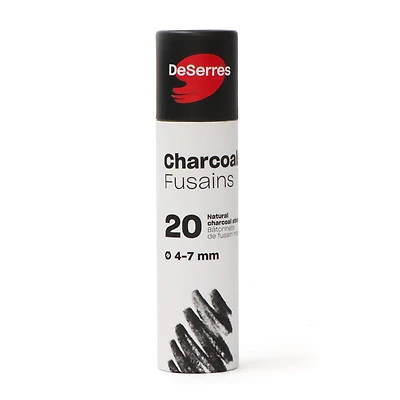 20-Pack Willow Charcoal Sticks