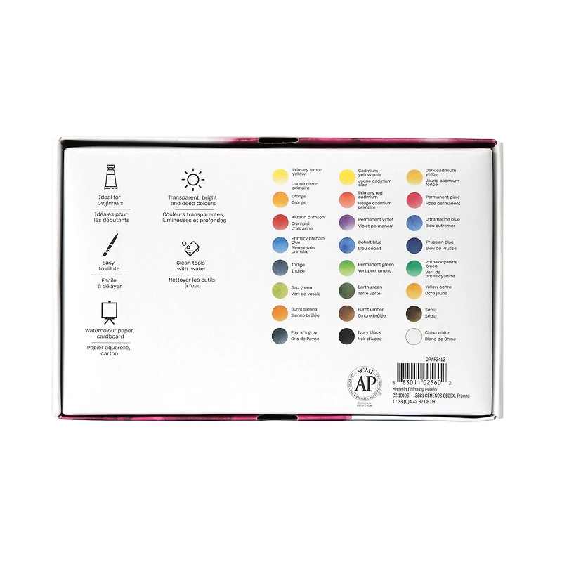 Fine Watercolour Kit - 24 Pieces