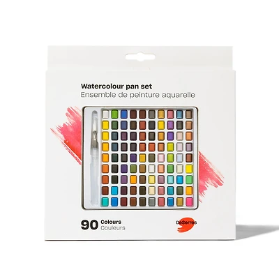 Watercolour Kit - 90 Half Pans