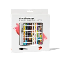 Watercolour Kit - 90 Half Pans
