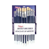 Long Handle Hog Brush Set - Flat