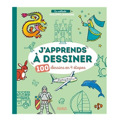J'apprends à dessiner - 100 dessins en 4 étapes
