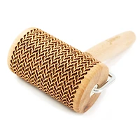 Mini Engraved Rolling Pin - Wheat Ear Pattern