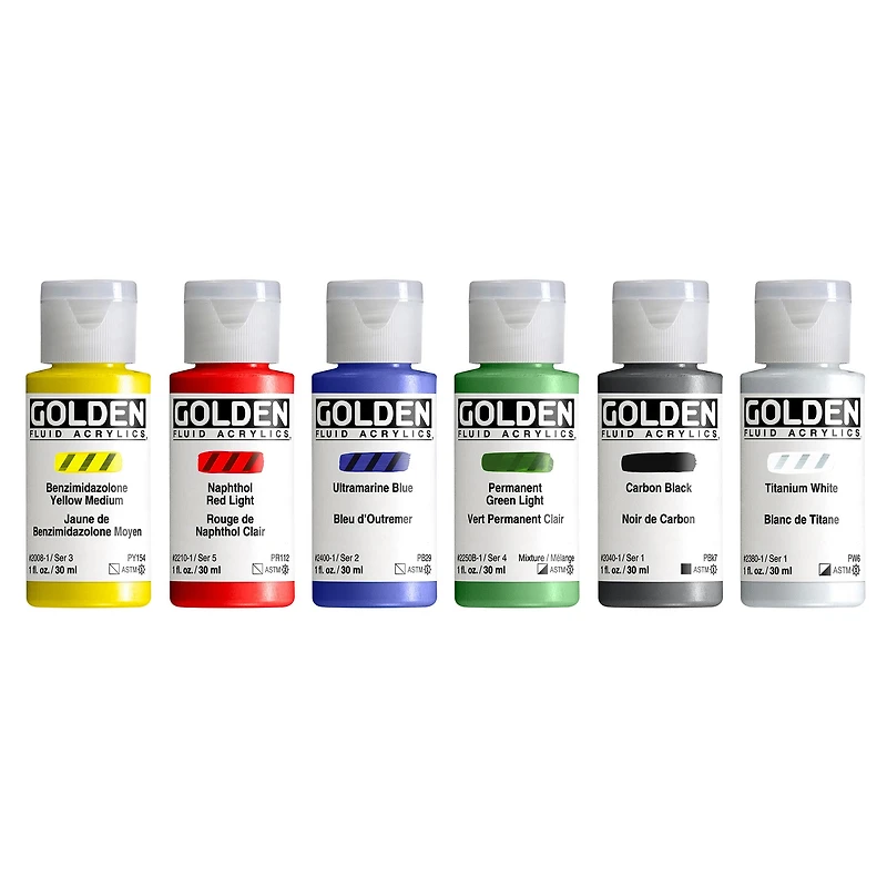 Ensemble d'intro acrylique Fluid - 6 pièces