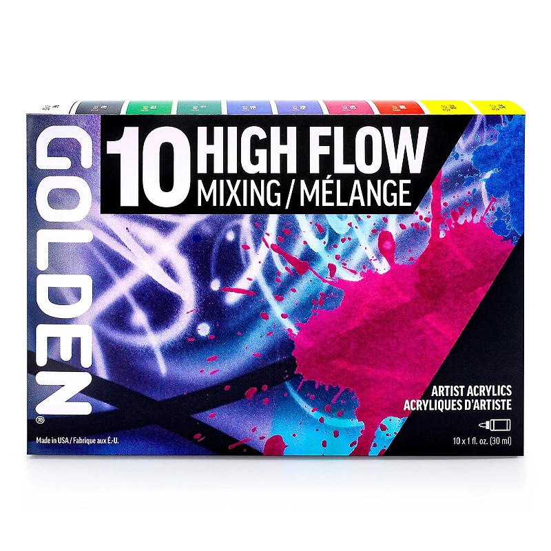 Ensemble mélange acrylique High Flow - 10 pièces