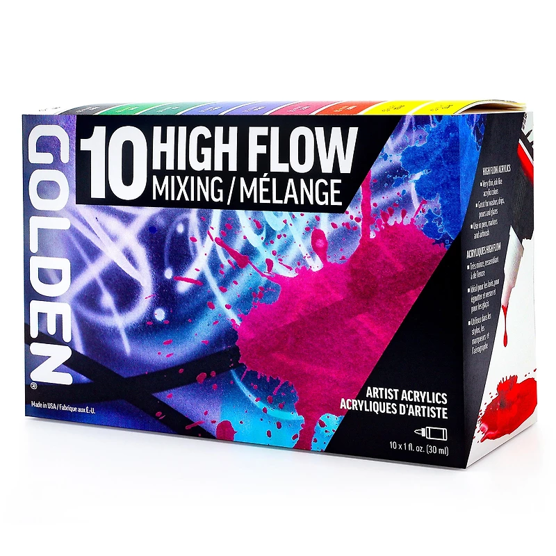 Ensemble mélange acrylique High Flow - 10 pièces
