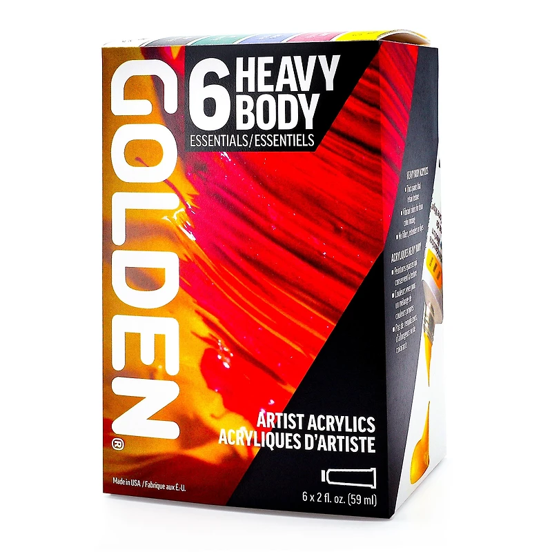 Heavy Body Acrylic Essentials Kit - 6 Pieces