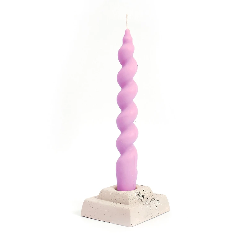 Moule pour bougie en silicone - torsade