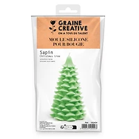 Moule pour bougie en silicone - arbre de Noël, 9 x 15,2 cm