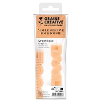 Moule pour bougie en silicone - graphique