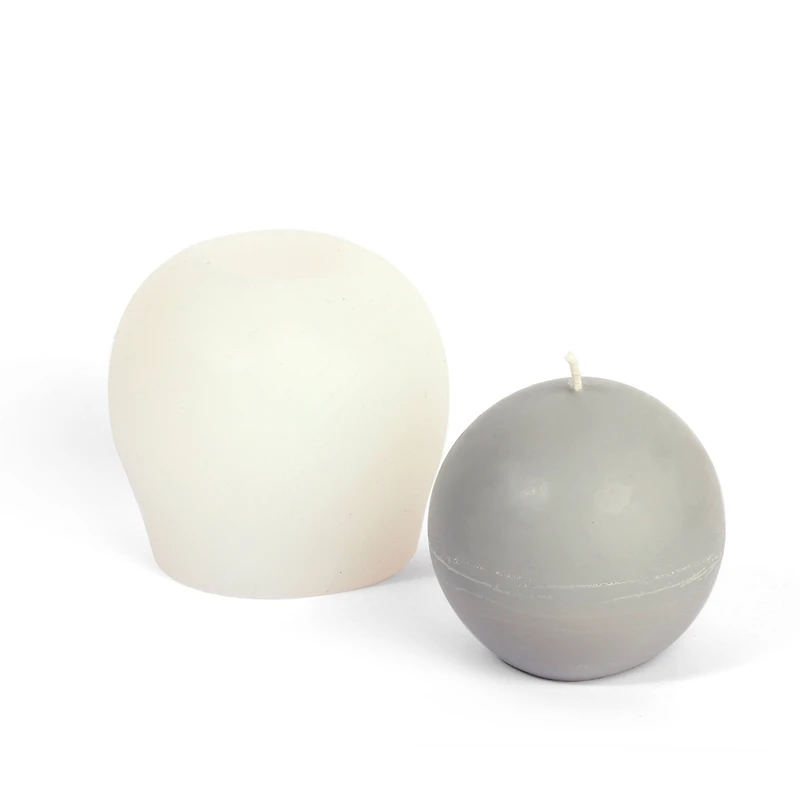 Moule pour bougie en silicone - sphère