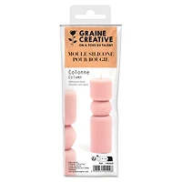 Moule pour bougie en silicone - colonne antique