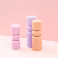 Moule pour bougie en silicone - colonne antique