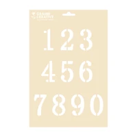 A4 Stencil - Numbers