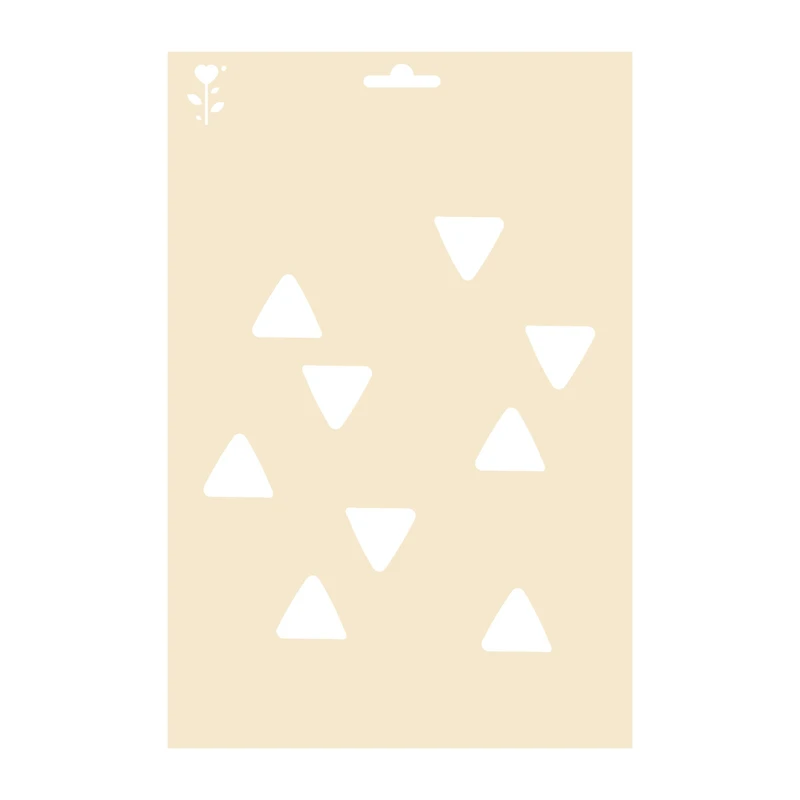 Pochoir A4 triangles géométriques