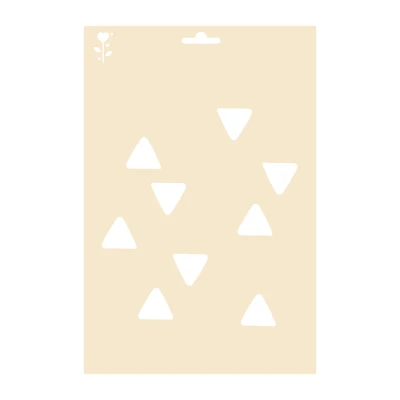 Pochoir A4 triangles géométriques