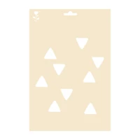 Pochoir A4 triangles géométriques