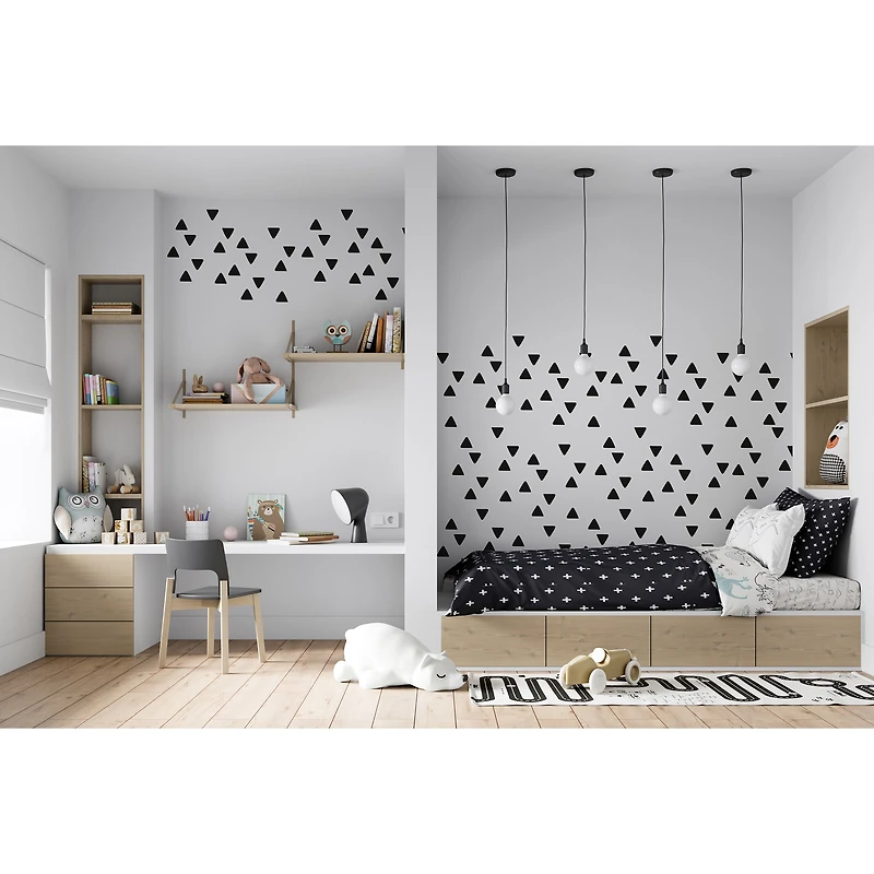 Pochoir A4 triangles géométriques