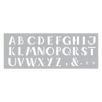 Stencil - Alphabet, 15 x 40 cm