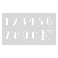 Stencil - Numbers, 12 x 20 cm