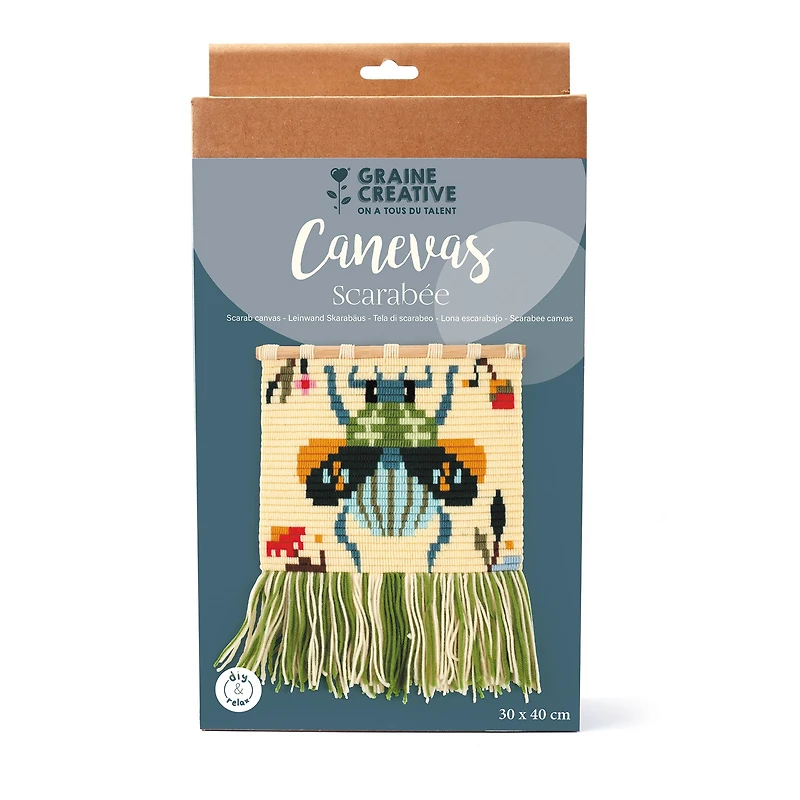 Ensemble créatif Canevas - scarabée			