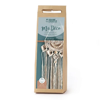 Kit macramé - coquillage écru