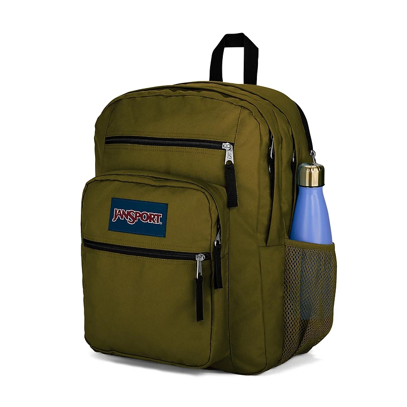 Big Student Backpack - Army Green, 34 L