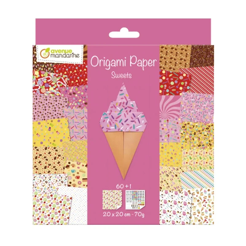 Papier origami - friandises