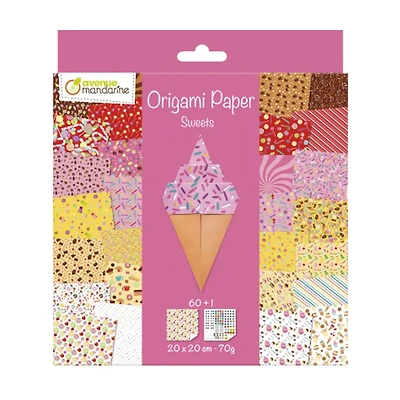 Papier origami - friandises
