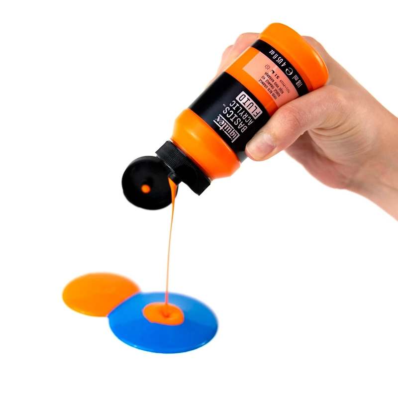Basics Fluid Acrylic Kit - Low Viscosity, Assorted Colours