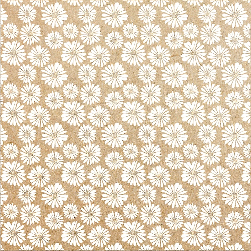 Patterned Origami Sheets - Floral Kraft